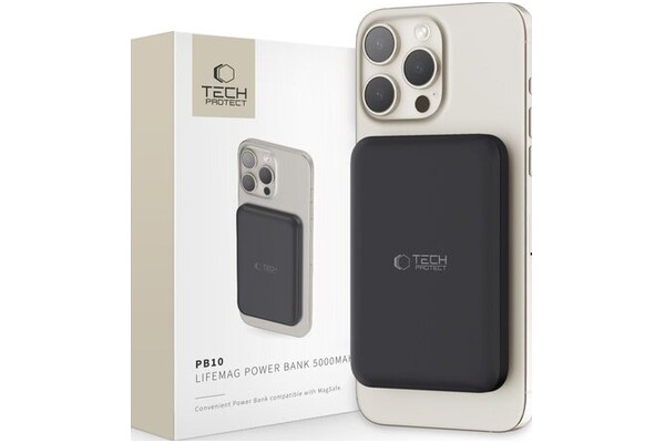 Powerbank Tech-Protect PB10 5000mAh 15.0W czarny
