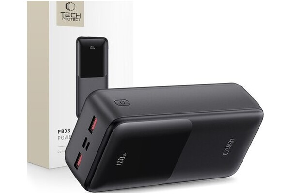 Powerbank Tech-Protect PB03 30000mAh 22.5W czarny