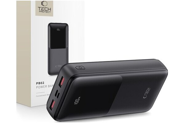 Powerbank Tech-Protect PB02 20000mAh 22.5W czarny