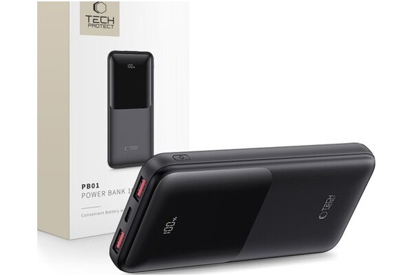 Powerbank Tech-Protect PB01 10000mAh 22.5W czarny