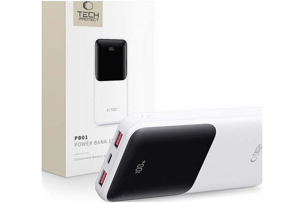 Powerbank Tech-Protect PB01 10000mAh 22.5W biały