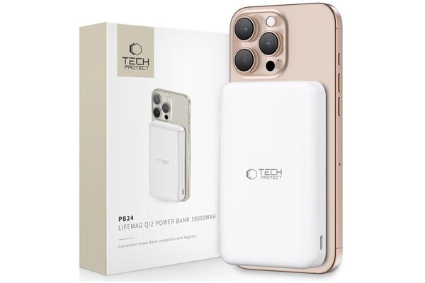 Powerbank Tech-Protect PB24 10000mAh 15.0W biały