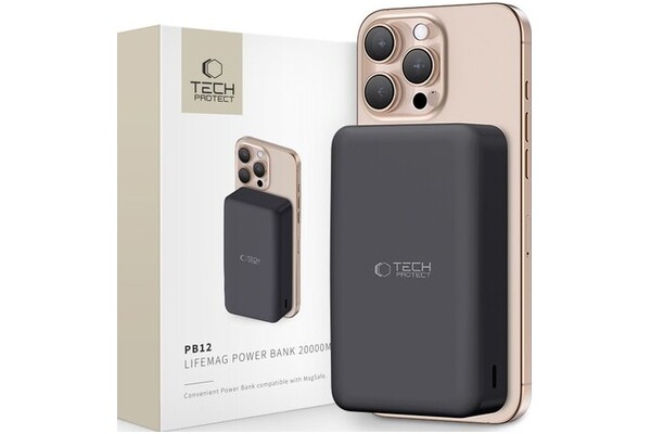 Powerbank Tech-Protect PB12 20000mAh 15.0W czarny