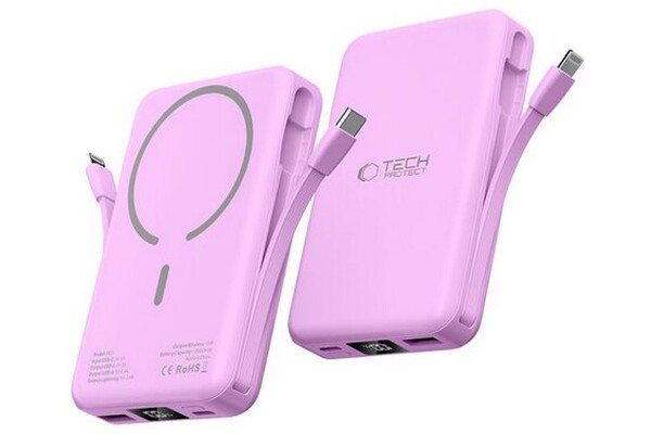 Powerbank Tech-Protect PB31 10000mAh 15.0W różowy