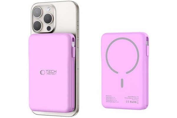 Powerbank Tech-Protect PB31 10000mAh 15.0W różowy