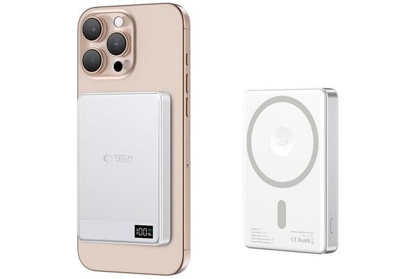 Powerbank Tech-Protect PB33 5000mAh 15.0W srebrny