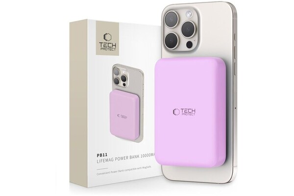 Powerbank Tech-Protect PB11 10000mAh 15.0W fioletowy