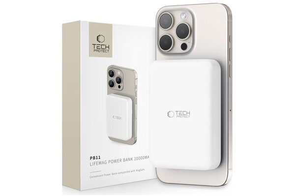Powerbank Tech-Protect PB11 10000mAh 15.0W biały
