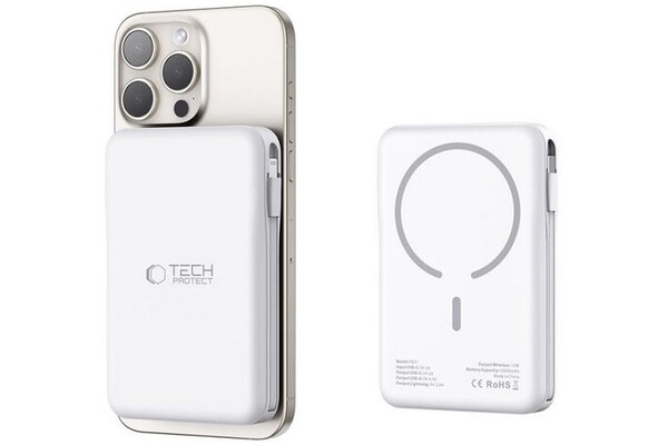 Powerbank Tech-Protect PB31 10000mAh 15.0W biały