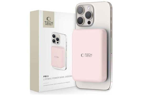 Powerbank Tech-Protect PB11 10000mAh 15.0W różowy