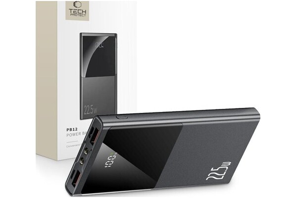 Powerbank Tech-Protect PB12 10000mAh 22.5W szary