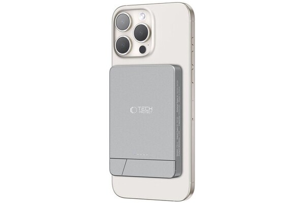 Powerbank Tech-Protect PB14 5000mAh 15.0W srebrny