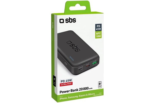 Powerbank SBS TTBB20000PD45WK 20000mAh 45.0W czarny