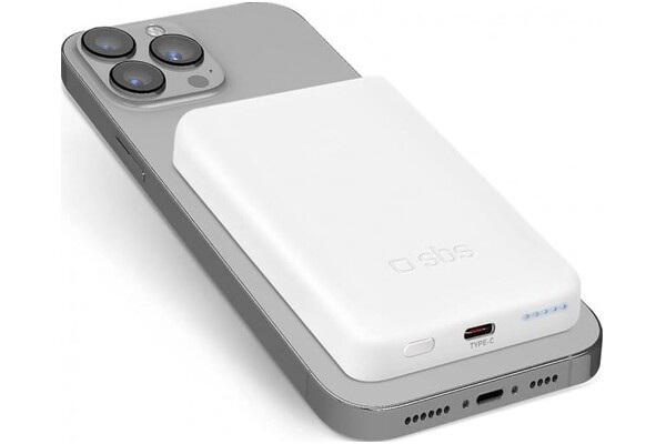 Powerbank SBS TEBB5000MAG1CW 5000mAh 10.0W biały