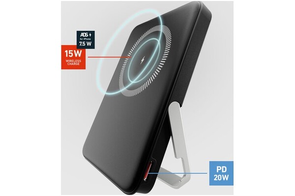 Powerbank SBS TEBB5000MAGSTAND 5000mAh 20.0W czarny