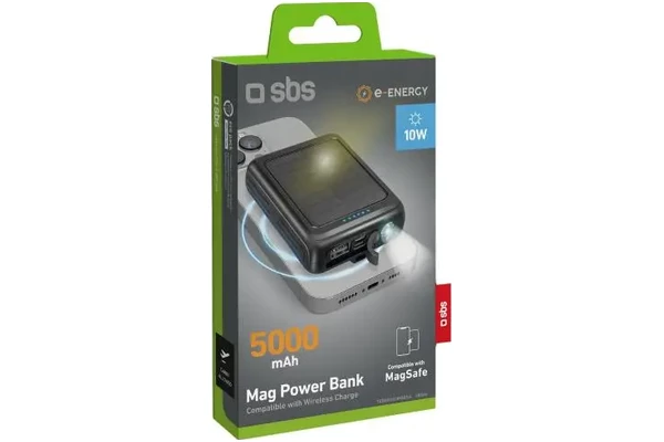 Powerbank SBS TEBB5000MAGSK 5000mAh 10.0W czarny