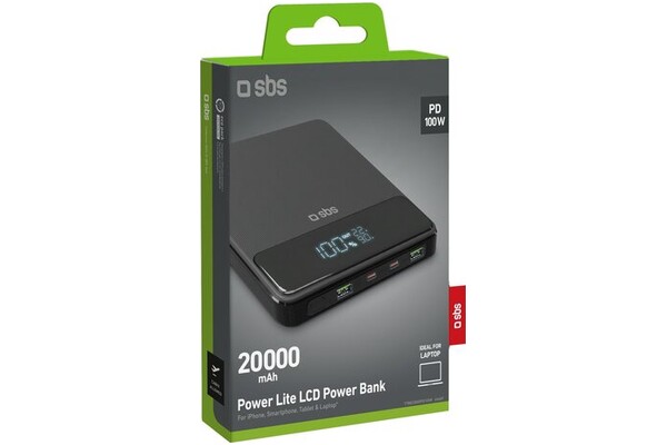 Powerbank SBS TTBB20000PD100W 20000mAh 45.0W czarny