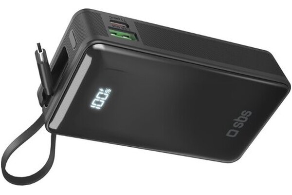 Powerbank SBS TTBB10000LCDTCPD20K 10000mAh 22.5W czarny