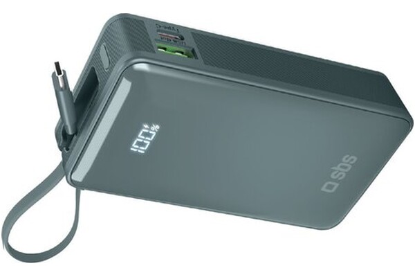 Powerbank SBS TTBB10000LCDTCPD20A 10000mAh 22.5W szary