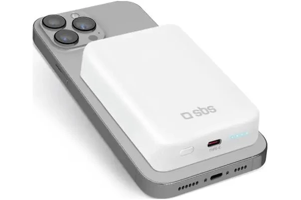 Powerbank SBS TEBB10000MAG1CW 10000mAh 10.0W biały