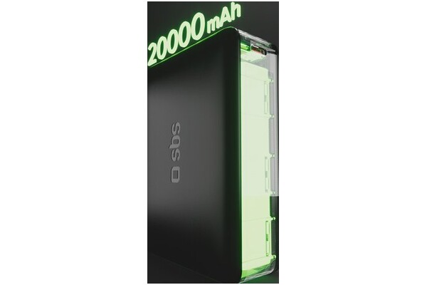 Powerbank SBS TEBB20000HDPD65K 20000mAh 65.0W czarny