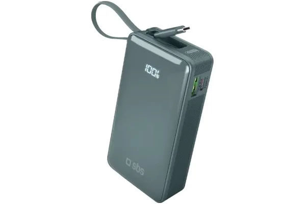 Powerbank SBS TTBB10000LCDTCPD20A 10000mAh 225.0W Cyjan