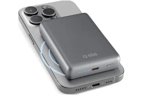 Powerbank SBS TEBB10000MAGSLIM 10000mAh 20.0W szary