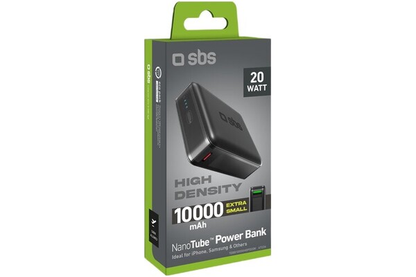 Powerbank SBS TEBB10000HDPD20K 10000mAh 20.0W czarny