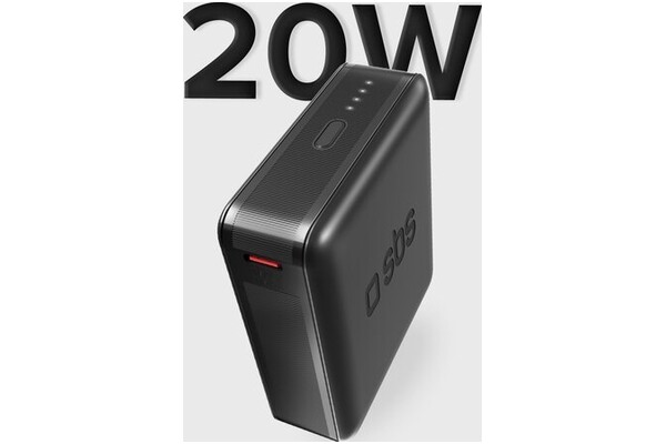 Powerbank SBS TEBB10000HDPD20K 10000mAh 20.0W czarny