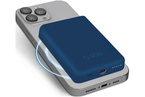 Powerbank SBS TEBB5000MAG1CB 5000mAh 10.0W niebieski