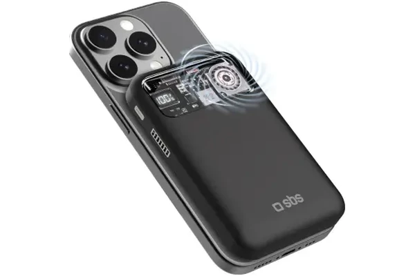 Powerbank SBS TTBB10000FANMAG 10000mAh 18.0W czarny