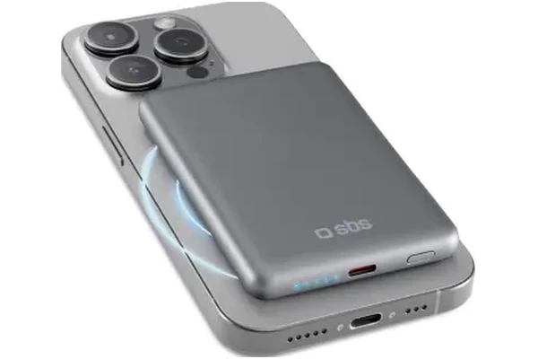 Powerbank SBS TEBB5000MAGSLIM 5000mAh 20.0W szary