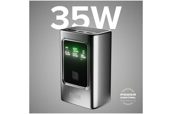 Powerbank SBS TTBB10000LCDPD35 10000mAh 35.0W grafitowy