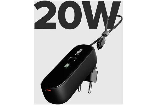Powerbank SBS TETRBB5000PD20 5000mAh 20.0W czarny