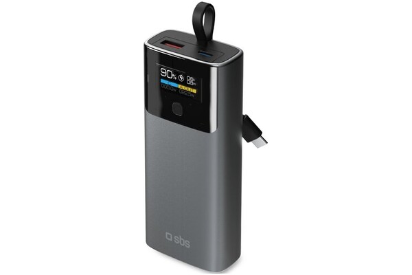 Powerbank SBS TTBB10000LCDPD20 10000mAh 20.0W szary