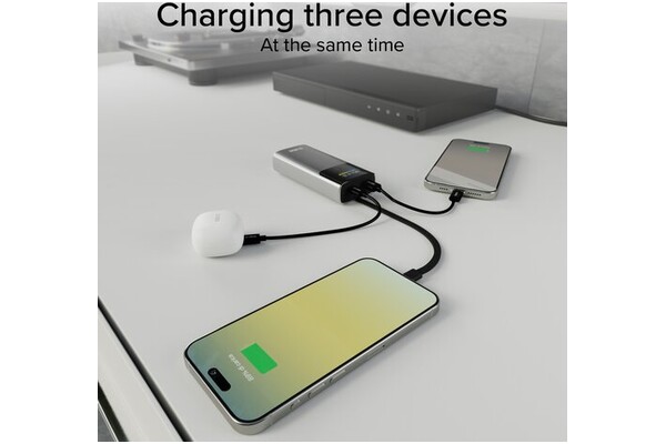 Powerbank SBS TTBB10000LCDPD20 10000mAh 20.0W szary