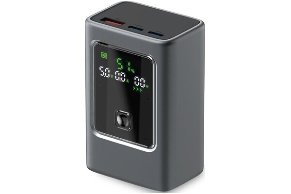 Powerbank SBS TTBB10000LCDPD35 10000mAh 35.0W szary