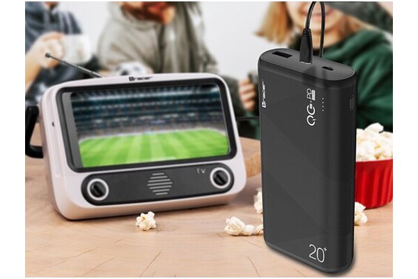 Powerbank Tracer Amos 20000mAh 20.0W czarny