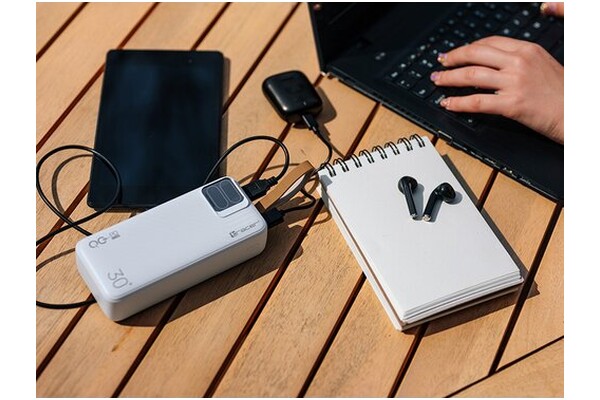 Powerbank Tracer Blaze 30000mAh 65.0W biały