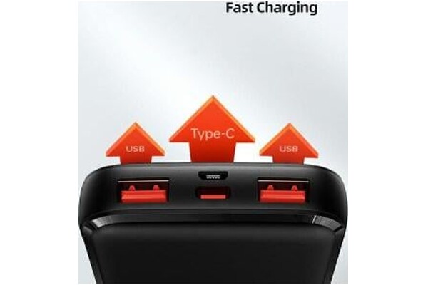 Powerbank USAMS 10KCD16101 10000mAh 22.5W czarny