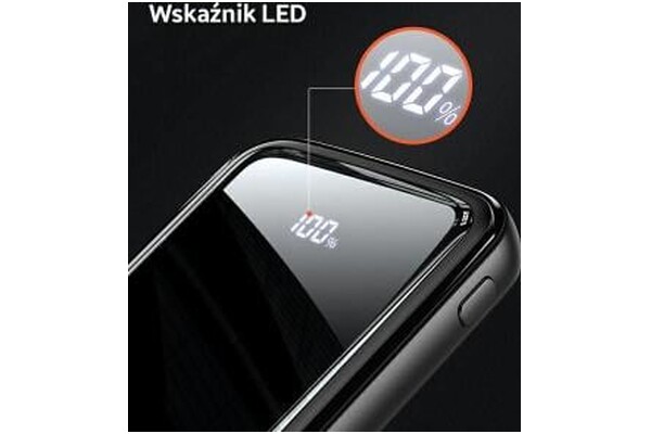 Powerbank USAMS 10KCD16101 10000mAh 22.5W czarny