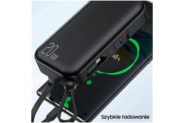 Powerbank USAMS Usa001122 10000mAh 20.0W czarny