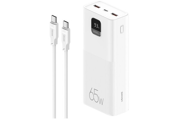 Powerbank USAMS PB68 30000mAh 65.0W biały