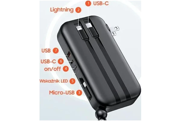 Powerbank USAMS PB63 10000mAh 20.0W czarny