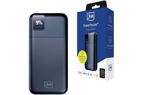 Powerbank 3MK PowerHouse 20000mAh 22.5W czarny
