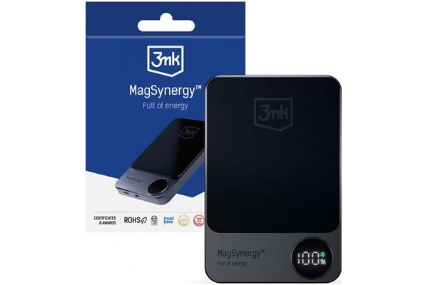 Powerbank 3MK MagSynergy 10000mAh 18.0W czarny