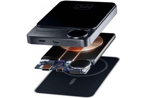 Powerbank 3MK MagSynergy 10000mAh 18.0W czarny