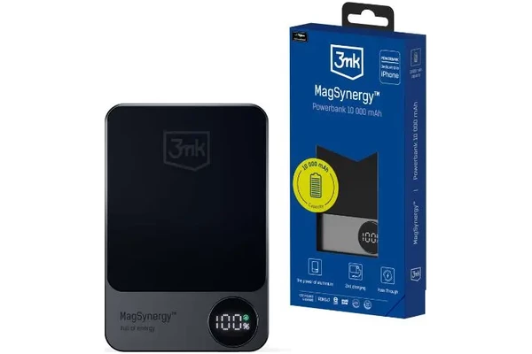 Powerbank 3MK MagSynergy 10000mAh 18.0W grafitowy