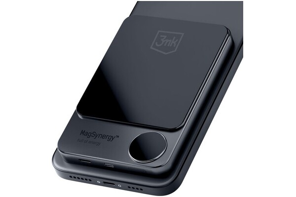 Powerbank 3MK MagSynergy 10000mAh 18.0W czarno-szary