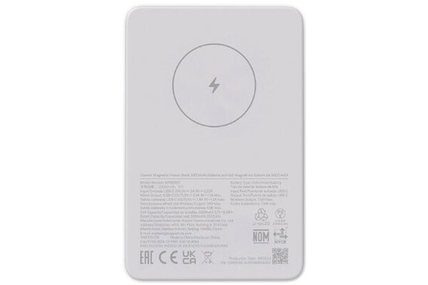 Powerbank Xiaomi WPB0507 5000mAh 10.0W biały
